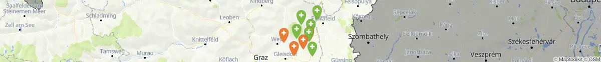 Map view for Pharmacies emergency services nearby Greinbach (Hartberg-Fürstenfeld, Steiermark)